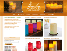 Tablet Screenshot of buyflamelesscandles.com